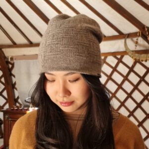 Bonnet en duvet de yak