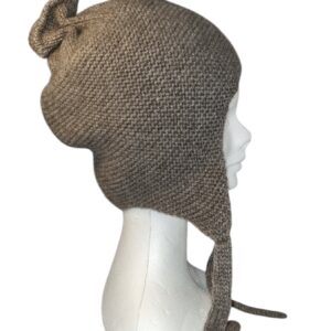 Bonnet avec cache-oreilles en duvet de yak