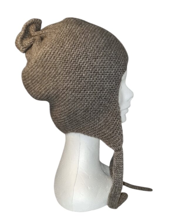 Bonnet avec cache-oreilles en duvet de yak