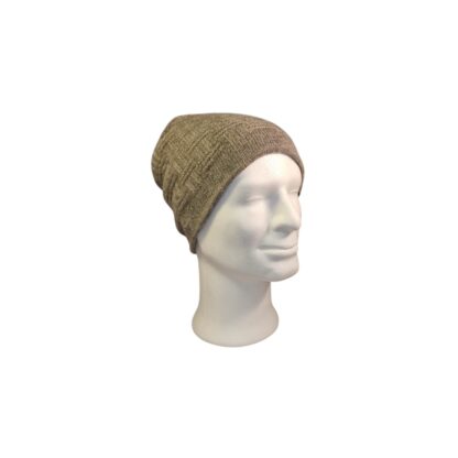 Bonnet en duvet de yak doublé, gris moyen