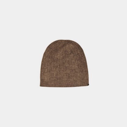 Bonnet en duvet de yak doublé, cappuccino