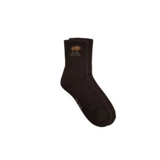 Chaussettes en duvet de yak- brun chocolat