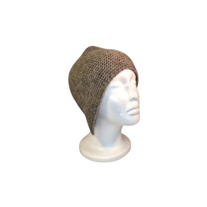 Bonnet en duvet de yak, style capuche