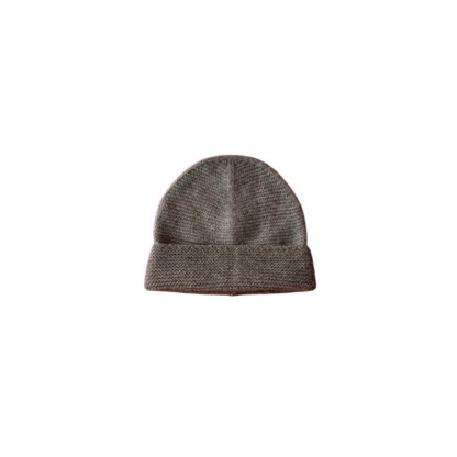 Bonnet en duvet de yak gris foncé