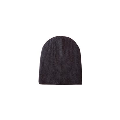 Bonnet en duvet de yak noir