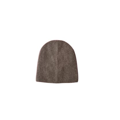 Bonnet en duvet de yak gris moyen