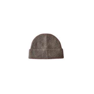 Bonnet en duvet de yak gris moyen
