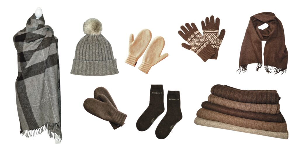 Collection des produits en laine